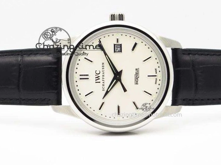 MIROTIME 0503 RelaxedFit Ingeniuer St.Laurens SS White Dial MKF 1:1 V2 Best Edition On Black Leather Strap A 7355